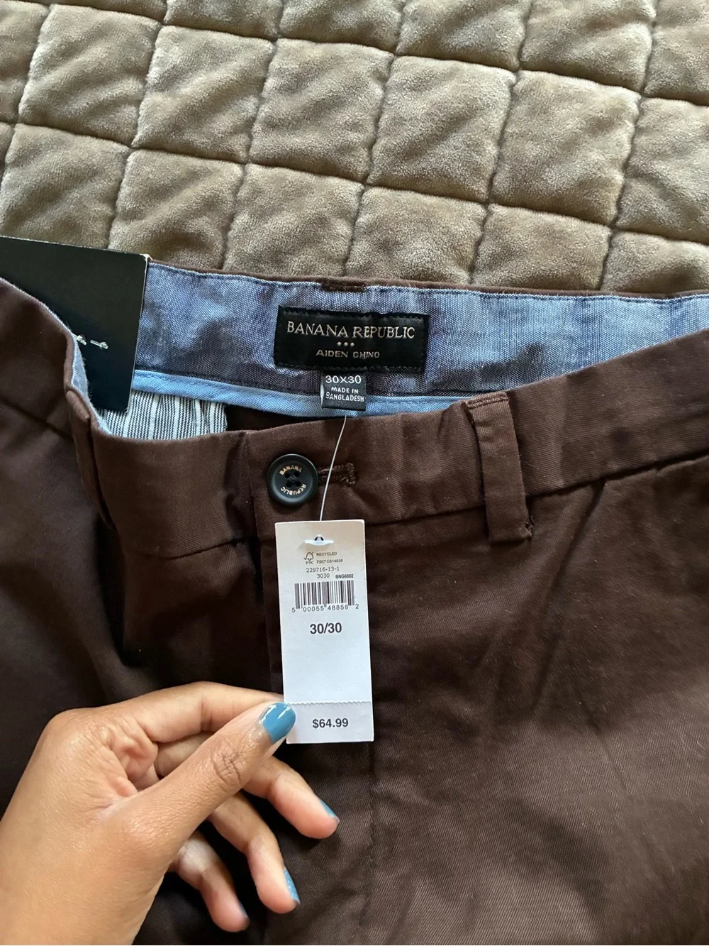 Banana Republic Men's Brown Stretch Chinos